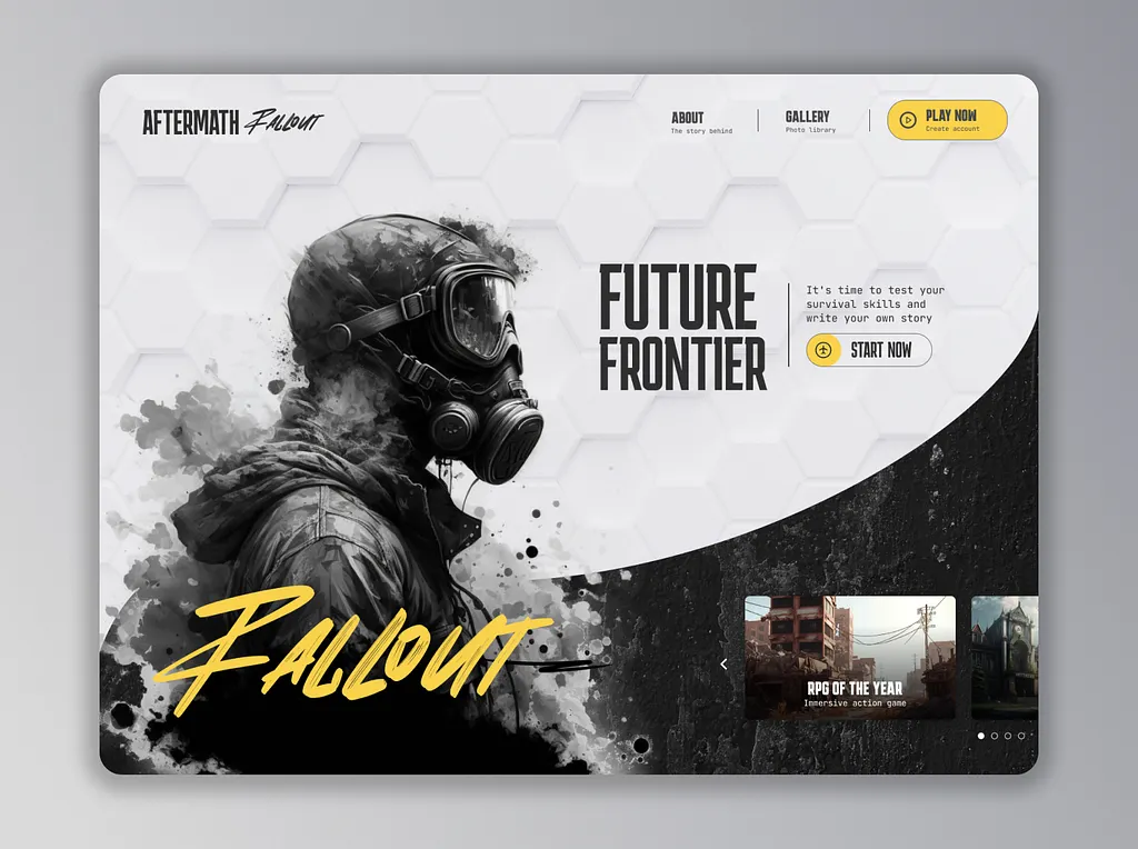 Game landing page